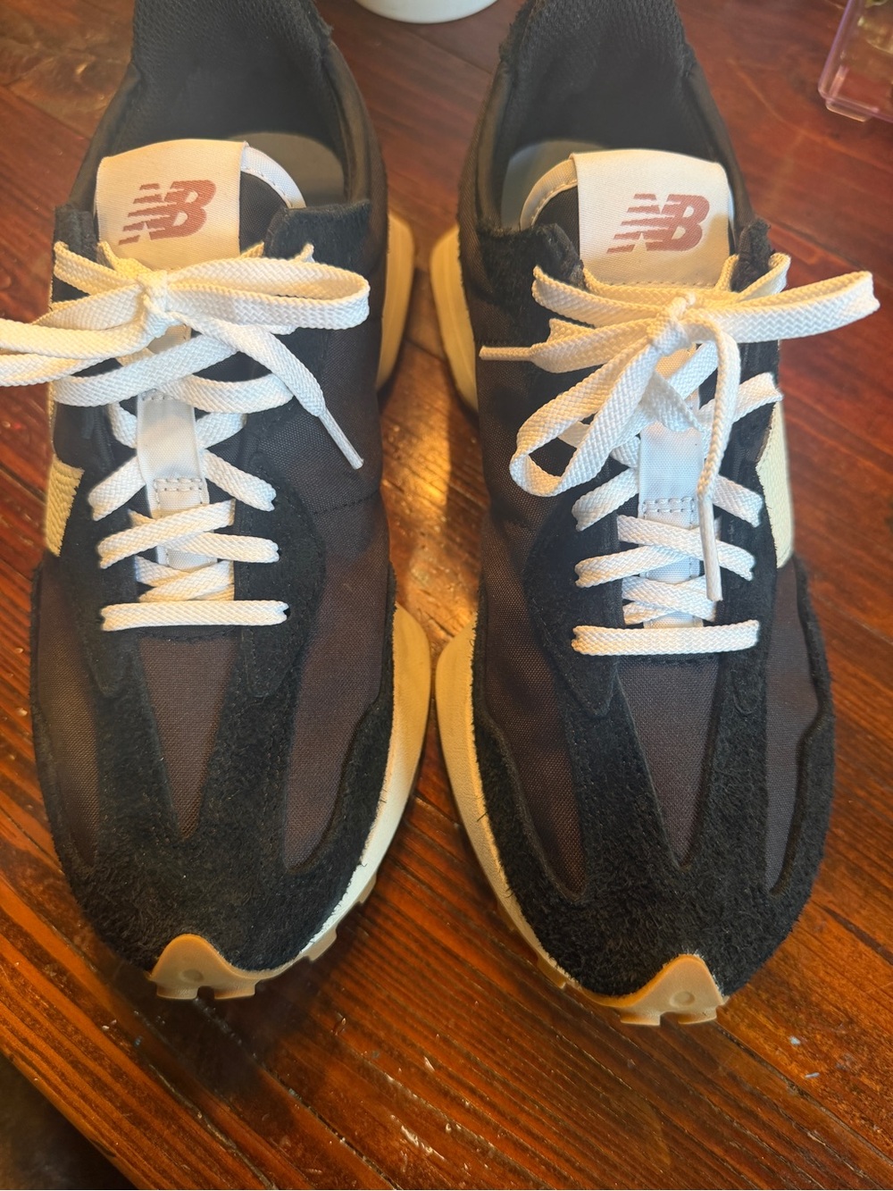 New Balance Black & Cream Retro Runner Sneakers - Picture 3 of 7